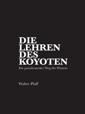 cover image of Die Lehren des Kojoten